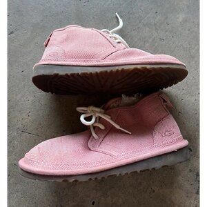 UGG WOMEN’S 1119597 Neumal boots Lace Red White Women’s Sz 7 Boots Booties